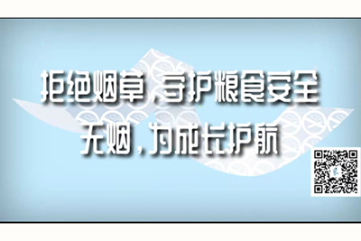 从后面插逼网站视频拒绝烟草，守护粮食安全